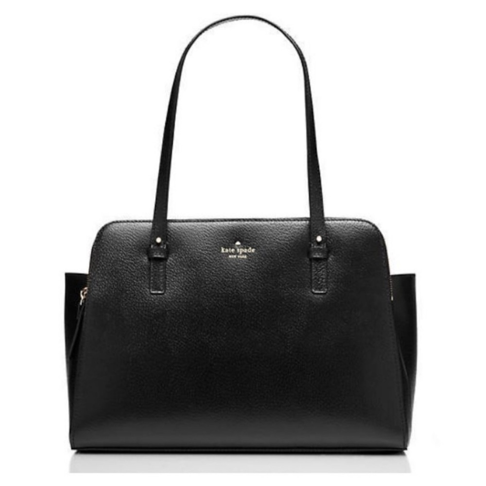 NWT Kate Spade Black Grand Street Lydia Large Shoulder Bag Satchel Purse